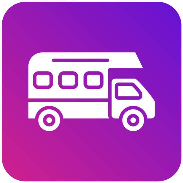 露营车矢量图标设计插画图片下载