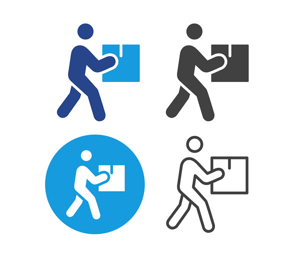 快递箱子递送 - 插画图标图片下载