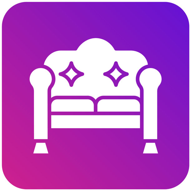 沙发矢量图标设计插画图片下载