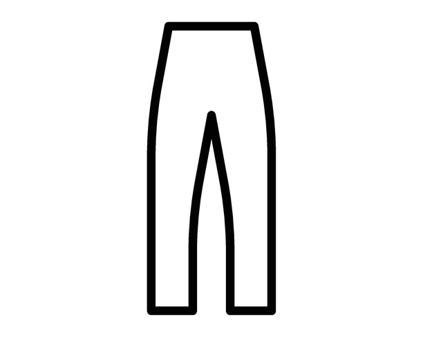 极简线条艺术插画，用于时装设计项目的简易裤子图片下载