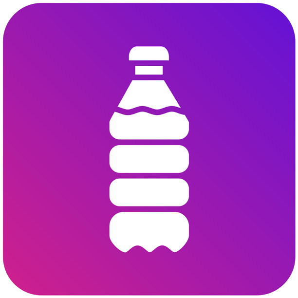 塑料瓶矢量图标设计插画图片下载