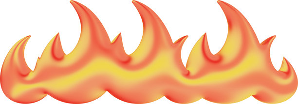 3D 火焰、水、液体、血液，高质量隔离素材图片下载