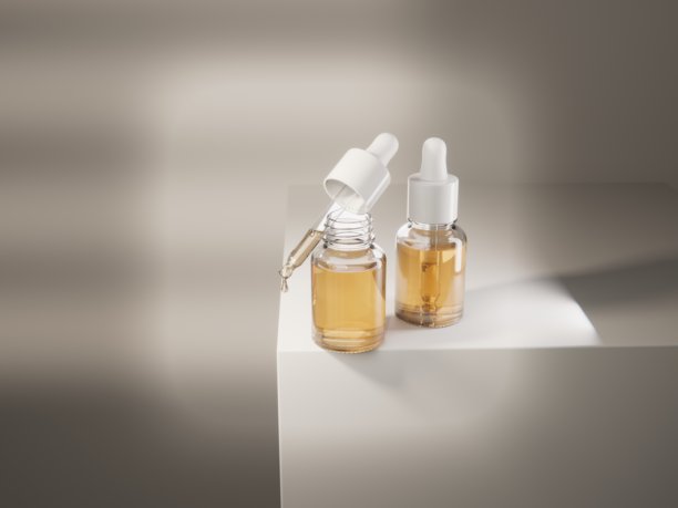 精华液瓶子样机图片下载