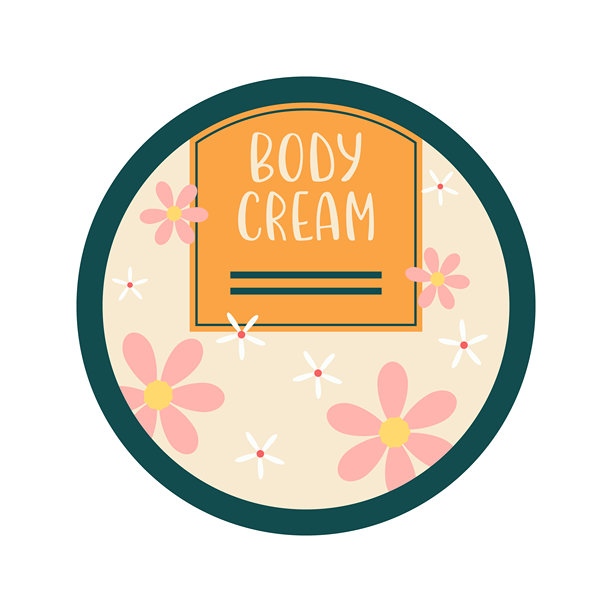 柔和粉彩插画中的化妆品和美容护理用品图片下载