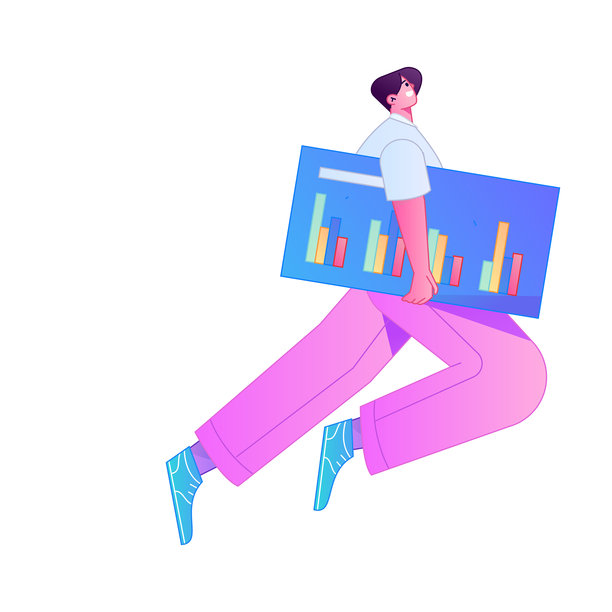 商务人士专业肢体语言沟通矢量扁平渐变插画图片下载