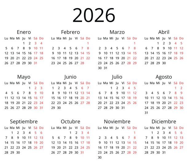 2026年葡萄牙日历。葡萄牙简约插画 - calendario portugues图片下载