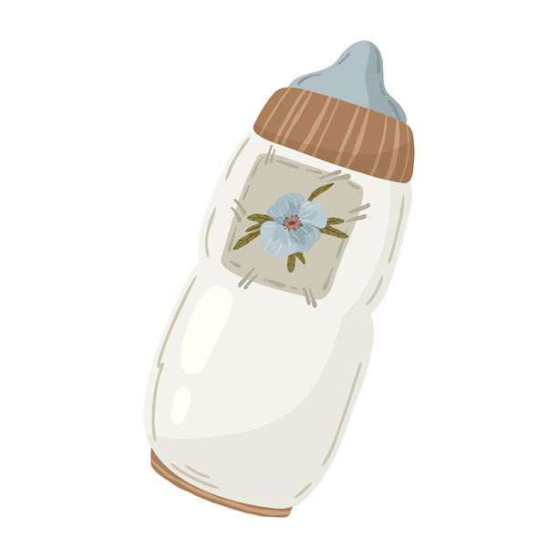 波西米亚风格婴儿系列，包含服装、玩具和配饰，手绘插画图片下载