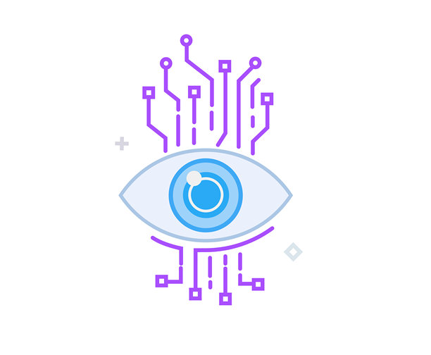 插画概念，商务人士。科技、合作、人工智能机器人、网络。线性插画图标信息图。登陆页网站印刷海报。故事线图片下载