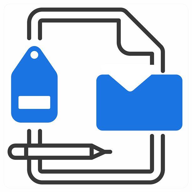 品牌形象图标概念，蓝色图标图片下载