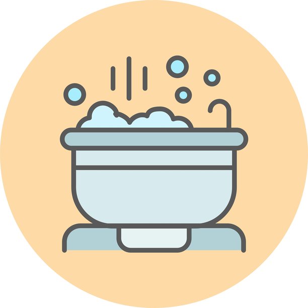 按摩浴缸图标矢量素材图片下载
