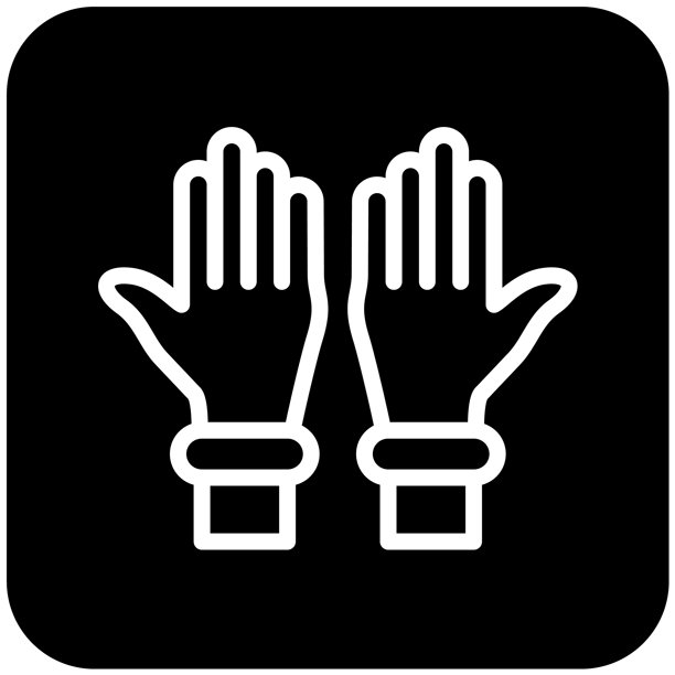 塑料手套矢量图标设计插画图片下载