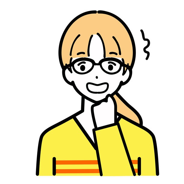 戴眼镜的年轻女子惊讶地露出上半身插画图片下载