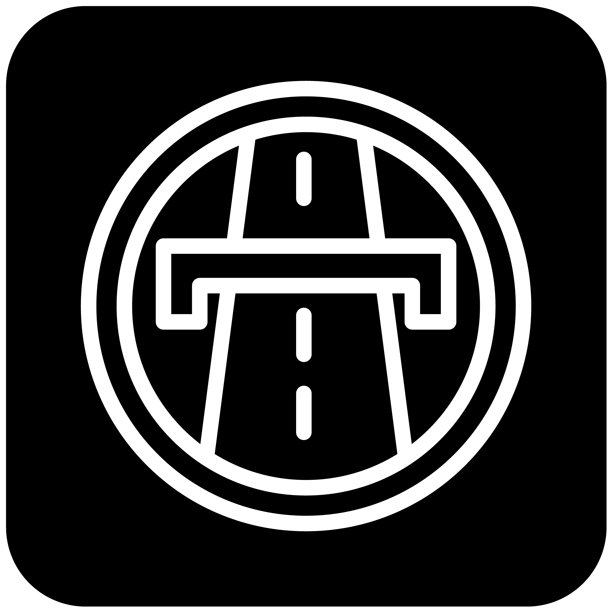 公路矢量图标设计插画图片下载