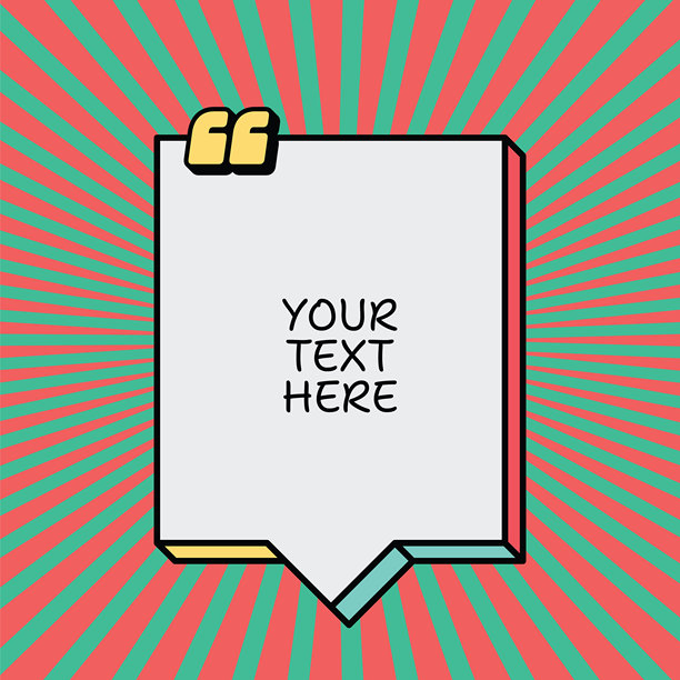 彩色太阳光放射状抽象背景上的对话气泡设计。矢量素材插画图片下载