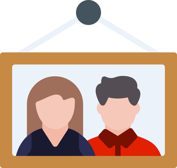 照片边框扁平化风格图标设计图片下载