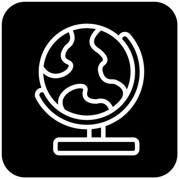 地球图标矢量设计插画图片下载