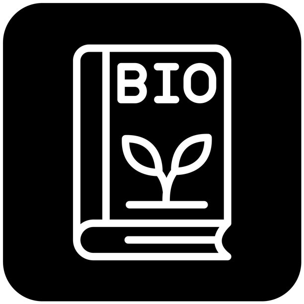 生物书籍矢量图标设计插画图片下载