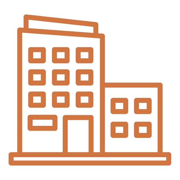 矢量写字楼图标风格图片下载