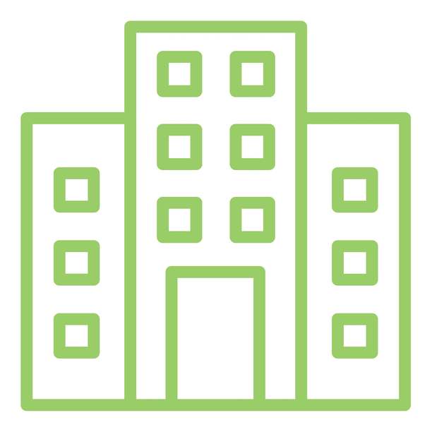 矢量写字楼图标风格图片下载