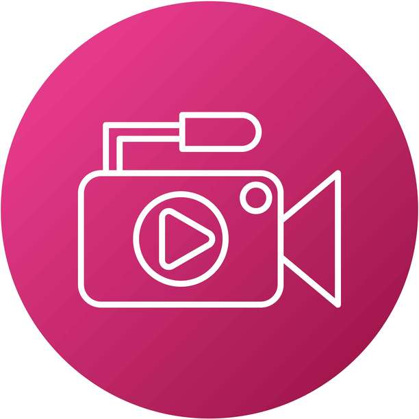 矢量设计视频录制图标风格图片下载