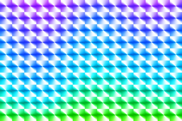 蓝色绿色渐变的光面几何色块图案背景图片下载