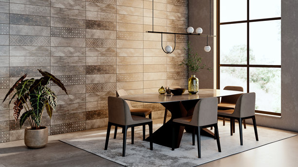 大型豪华现代明亮内饰客厅样板图插画 3D渲染图图片下载