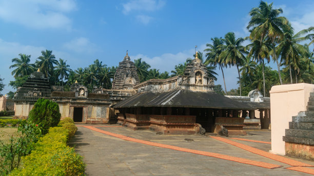 卡纳塔克邦海岸风景、自然、建筑和海滩照片图片下载