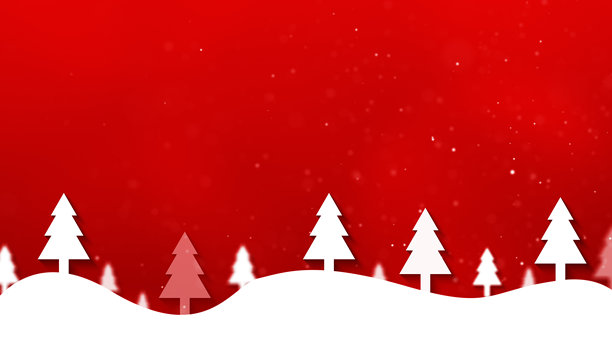 圣诞雪景庆祝时光素材背景。4K高清图图片下载