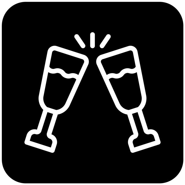 酒精饮料矢量图标设计插画图片下载