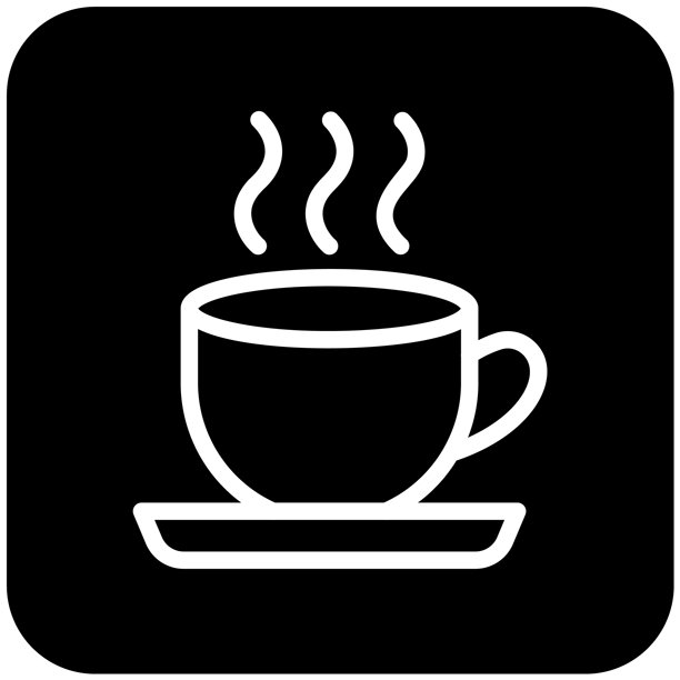 茶杯矢量图标设计插画图片下载