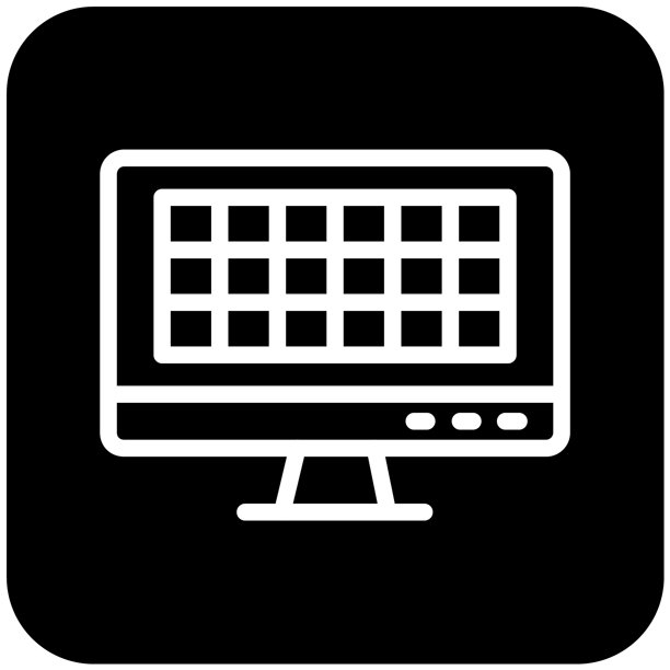 网格矢量图标设计插画图片下载