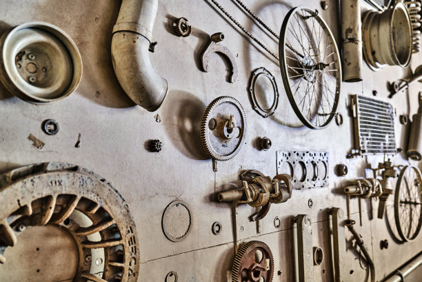 复古汽车零件背景图片下载