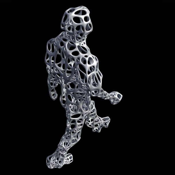 科幻模型的三维插画图片下载