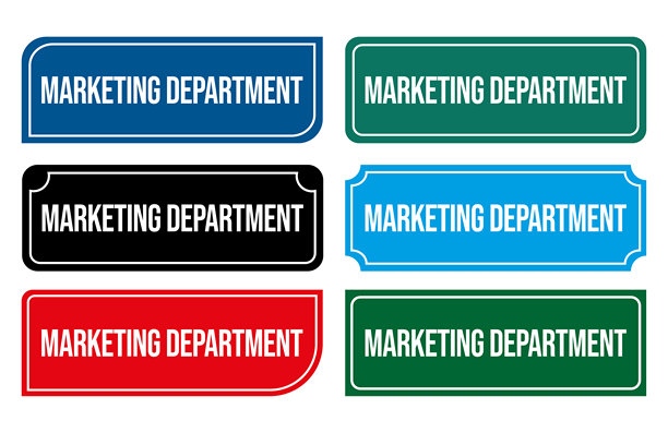 营销部门门牌插画 可打印的门牌 适用于公司营销办公室图片下载