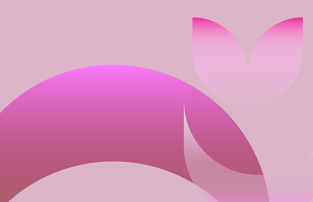 抽象的紫色简约曲线透明几何图案设计素材背景图片下载