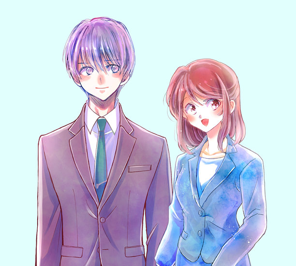 手绘插画：商务人士图片下载