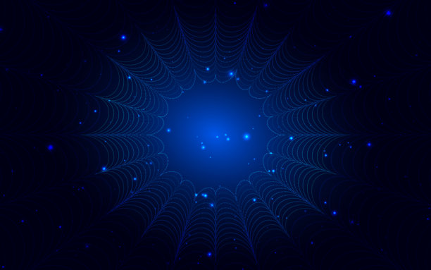 蓝色背景上的抽象数字数据二进制代码对角线，带有光效。科技赛博空间概念。图片下载