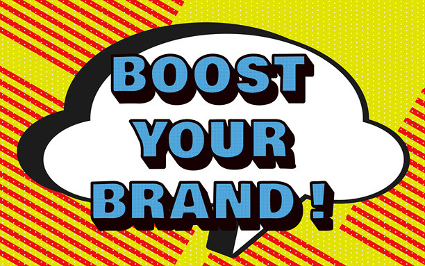 提升品牌形象的漫画背景图片下载