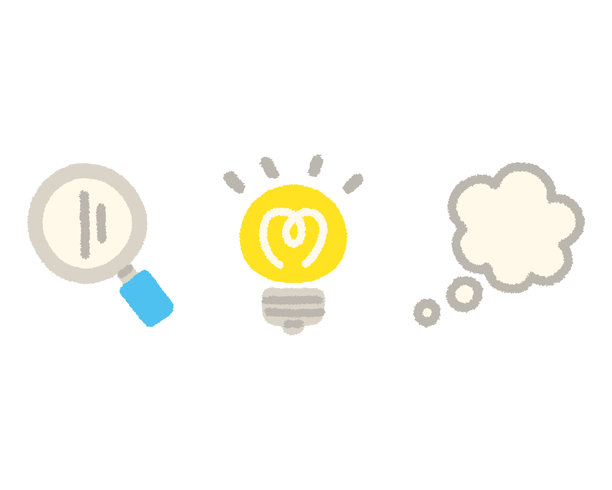 手绘粉彩思考与创意图标集插画图片下载