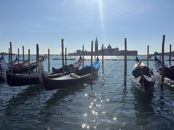 意大利威尼斯大运河、建筑和桥梁的图片图片下载