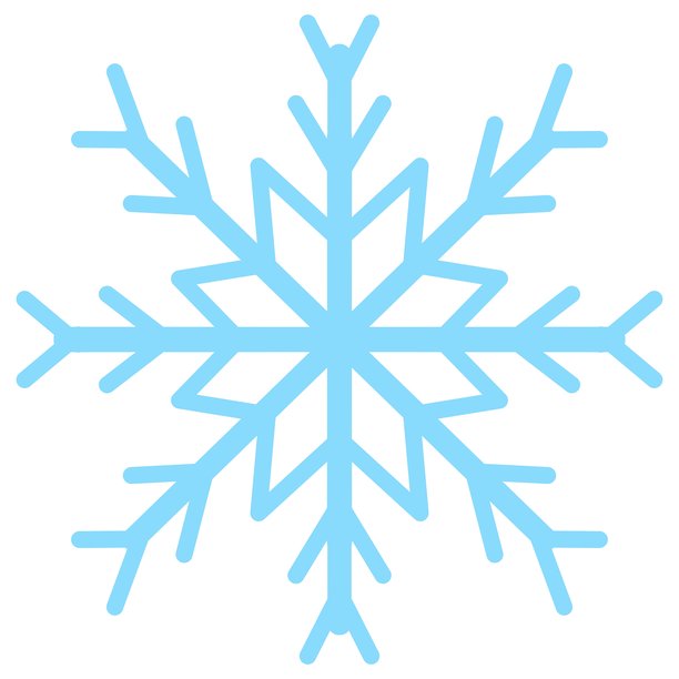 雪花插画。冬季剪贴画图片下载