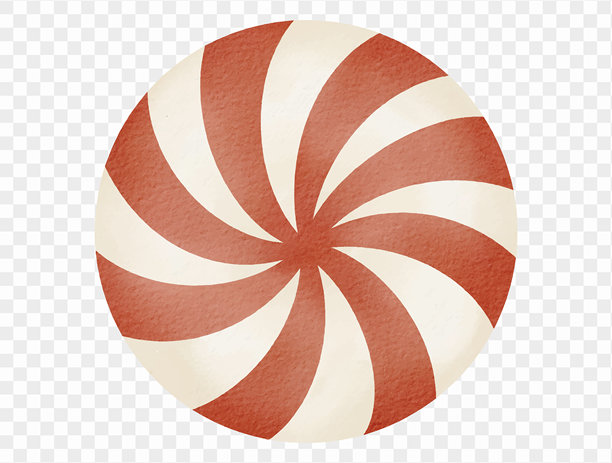 水彩薄荷糖螺旋糖果圣诞甜点插画矢量图图片下载