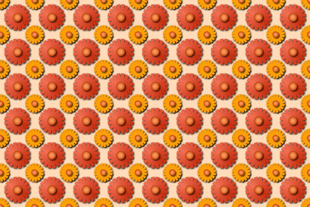 复古花卉网格图片下载