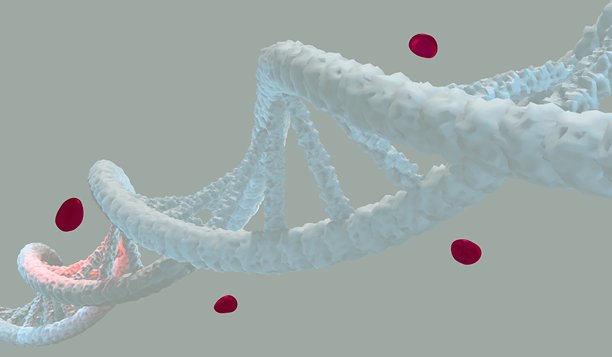 DNA，DNA螺旋，壁纸背景，3D插画图片下载