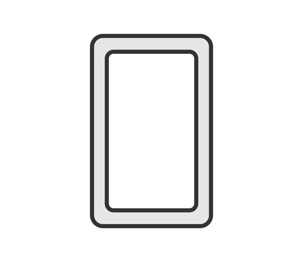 简单的智能手机图标插画矢量图图片下载