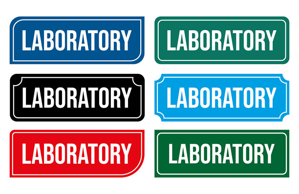 实验室门牌插画 可打印的门牌 适用于研究机构图片下载