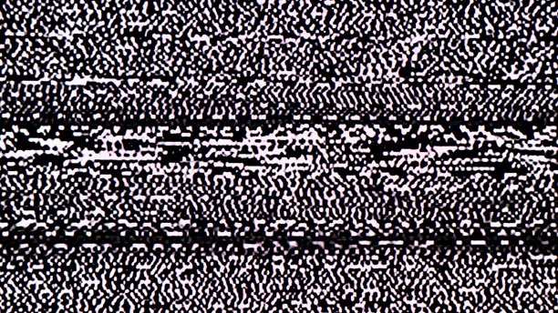 老式电视机的电视静电噪声故障效果图片下载