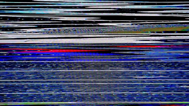 老式电视机的电视静电噪声故障效果图片下载