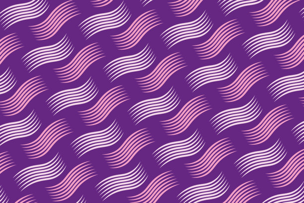 无缝抽象复古波浪图案，几何矢量背景，素材插画图片下载