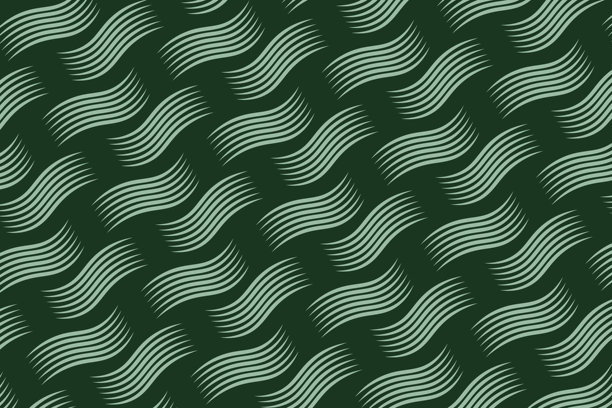 无缝抽象复古波浪图案，几何矢量背景，素材插画图片下载